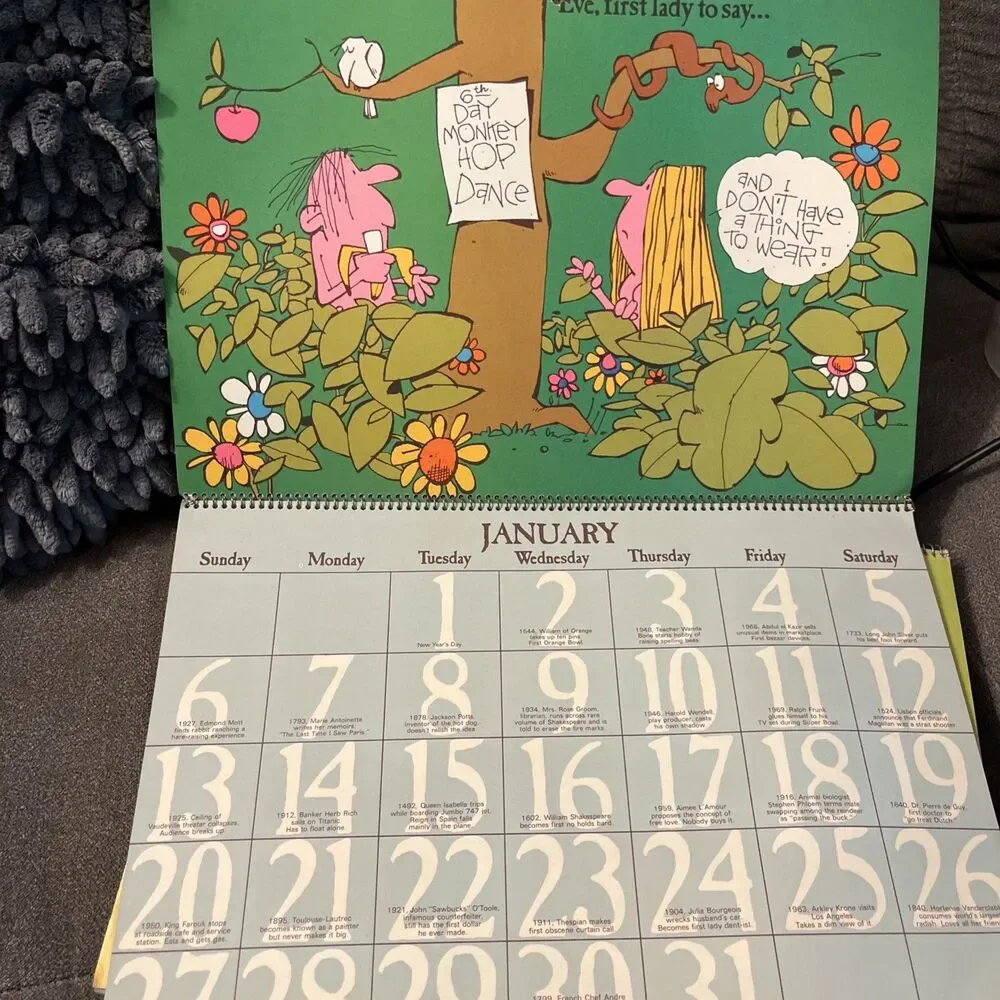 Vintage Hallmark Calendar 1974 First Ladies Historical OKT/Colson Louis Marak